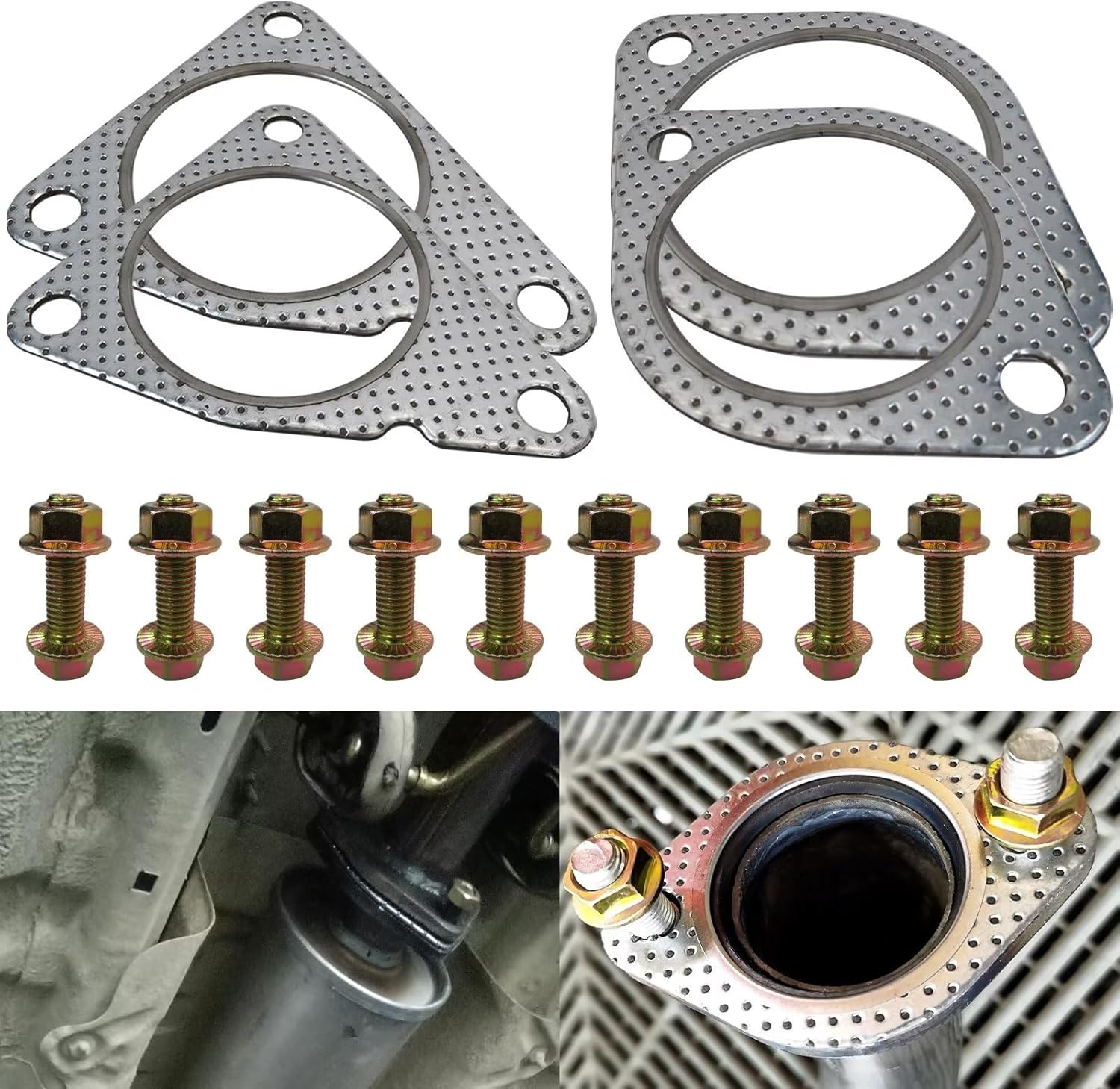 Gxcdizx Kit de tornillos de junta de escape de motor para Infiniti Q50 RWD 370z RWDAWD G37