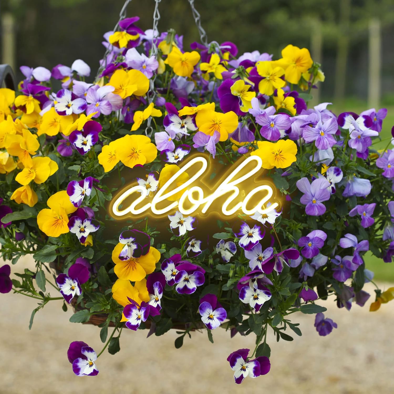 Aloha – Letrero de neón blanco cálido Aloha para decoración de pared, 14.9 x 5.9 pulgadas, luces LED de neón 3D decorativas con funcionamiento por