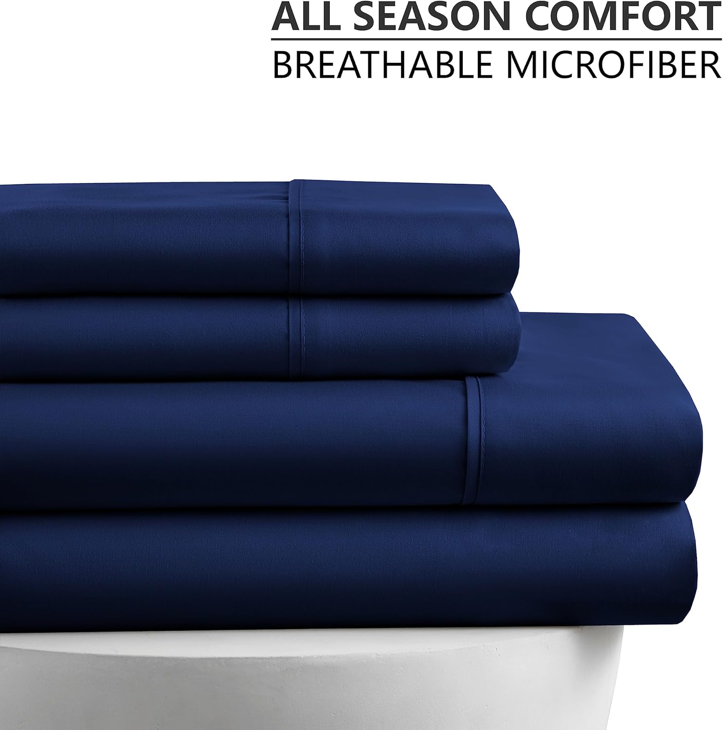 American Home Collection Juego de sábanas de 3 piezas tamaño individual, microfibra extrasuave, transpirable, resistente a las arrugas y a la