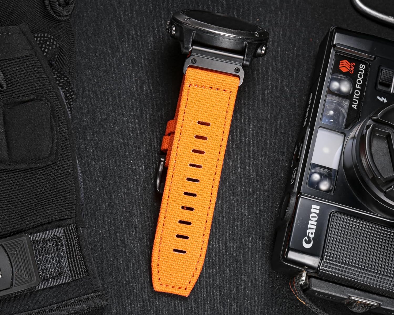 Compatible con Garmin, correa deportiva de lona para reloj fnixprecursorenfoquemarqquatixinstinctD2Tactix, correa de repuesto resistente para hombres