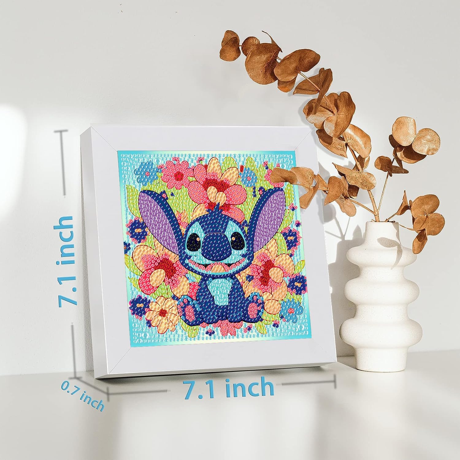ICECHEN Kit de pintura de diamante 5D para niños con marco de madera, arte y manualidades para niños de 6 a 8 a 10 a 12 años, kit de pintura por