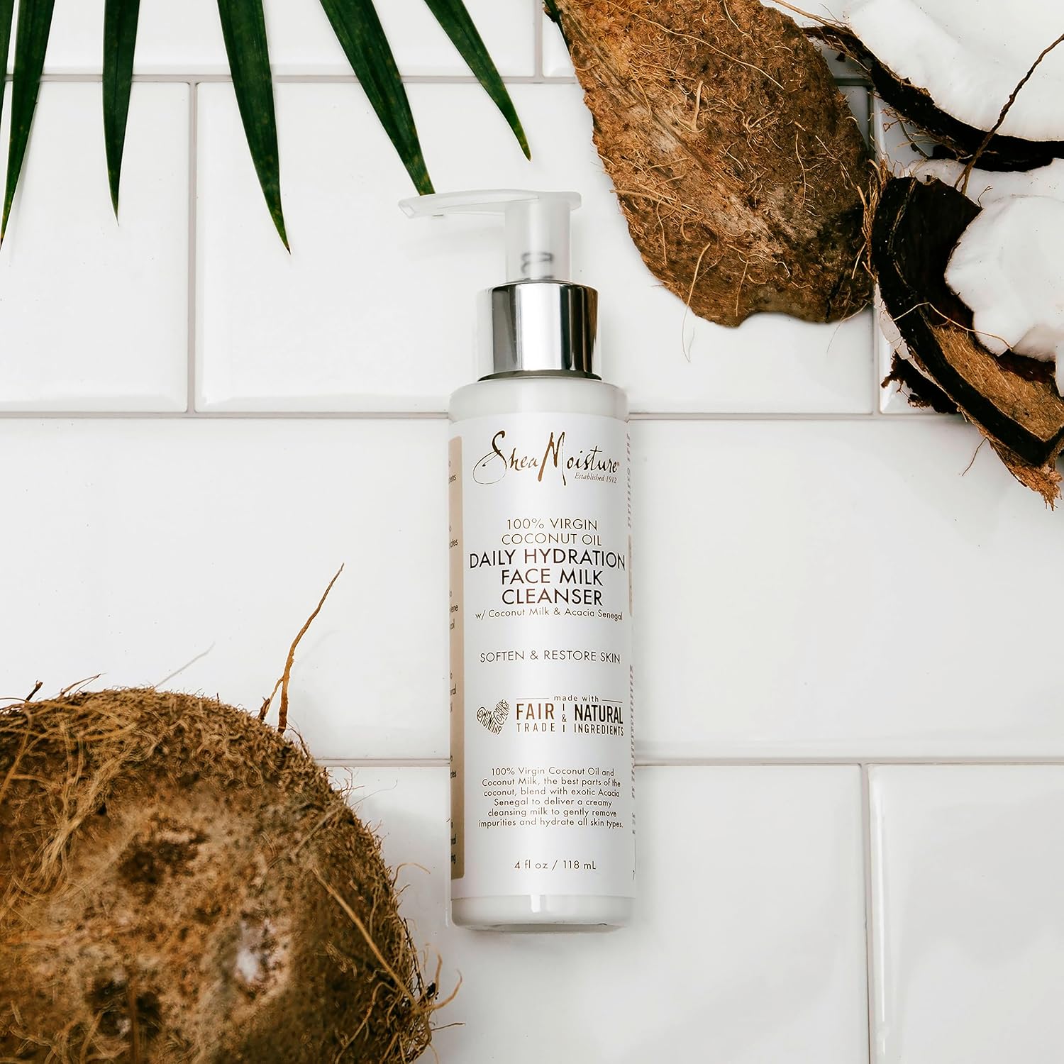 SheaMoisture Limpiador de leche facial de hidratación diaria