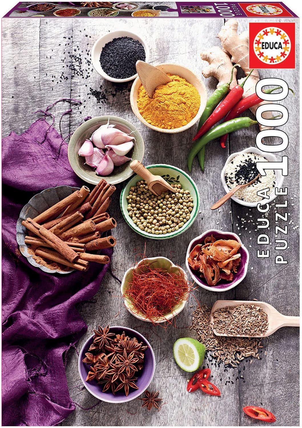 Educa Borras 17974 1000 Spice Surtido Rompecabezas Multicolor