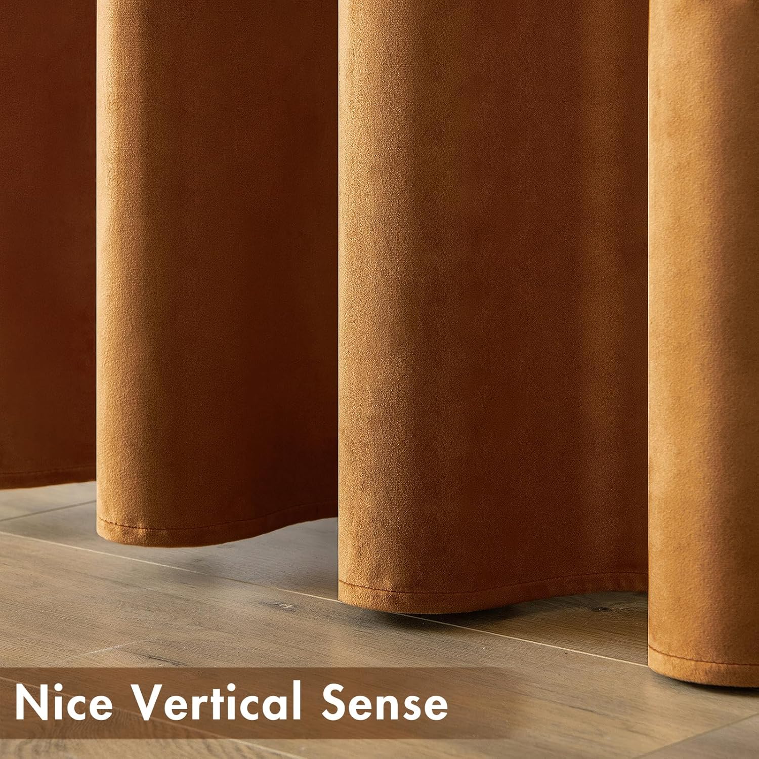 MIULEE – Cortinas opacas de terciopelo, térmicas e insonorizadas, con ojales, elegantes, para decoración de otoño, para sala de estar y dormitorio,