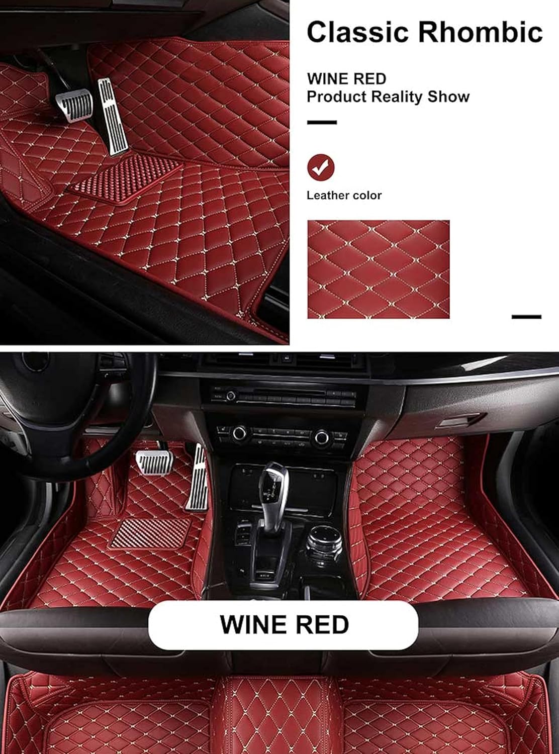 Los tapetes personalizados para automóvil protegen el interior de tu vehículo con tapetes de lujo antideslizantes, múltiples opciones de color