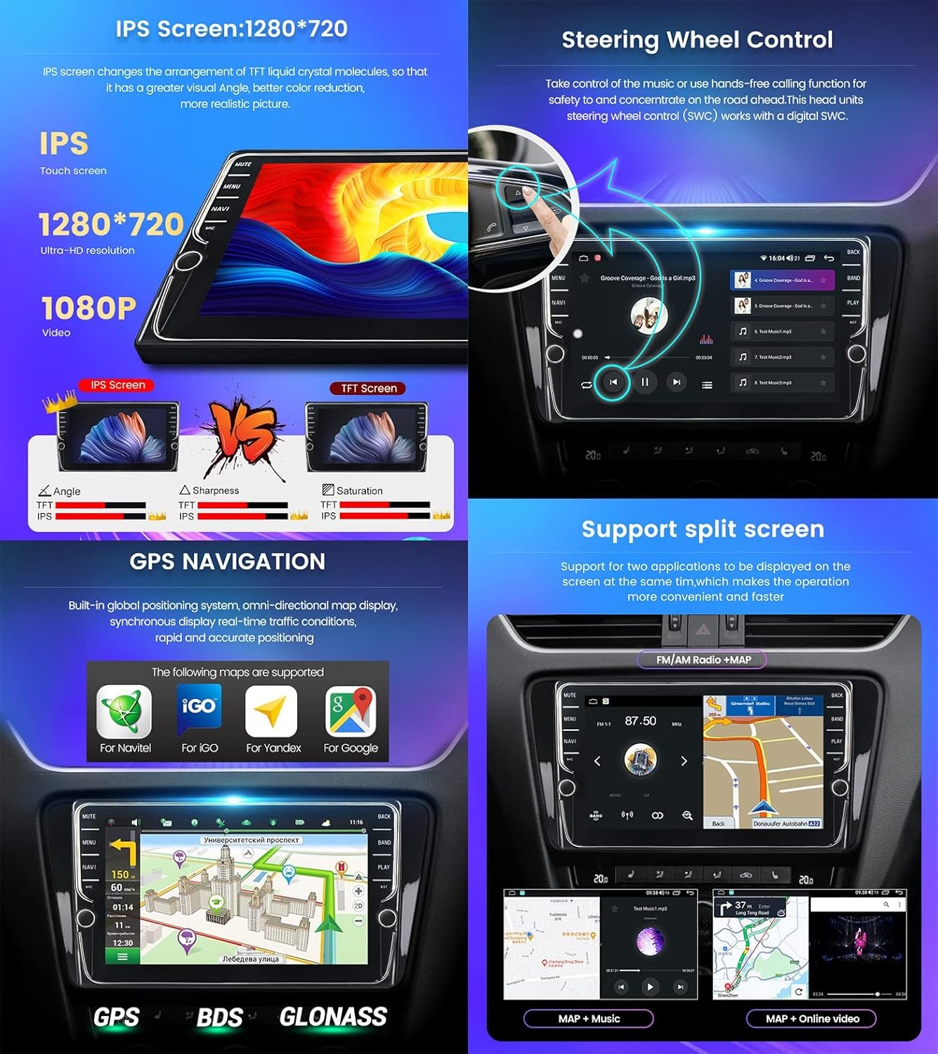 Pantalla de 9 pulgadas 2 DIN estéreo para automóvil Android 11 para Nissan Navara NP300 2011-2016 navegación en el tablero de audio para automóvil,
