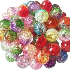 200 cuentas redondas de cristal acrílico de colores para hacer joyas, pulseras, aretes, collares, llaveros para adultos, cuentas, proyectos de 200 cuentas redondas de cristal acrílico de colores para hacer joyas, pulseras, aretes, collares, llaveros para adultos, cuentas, proyectos de
