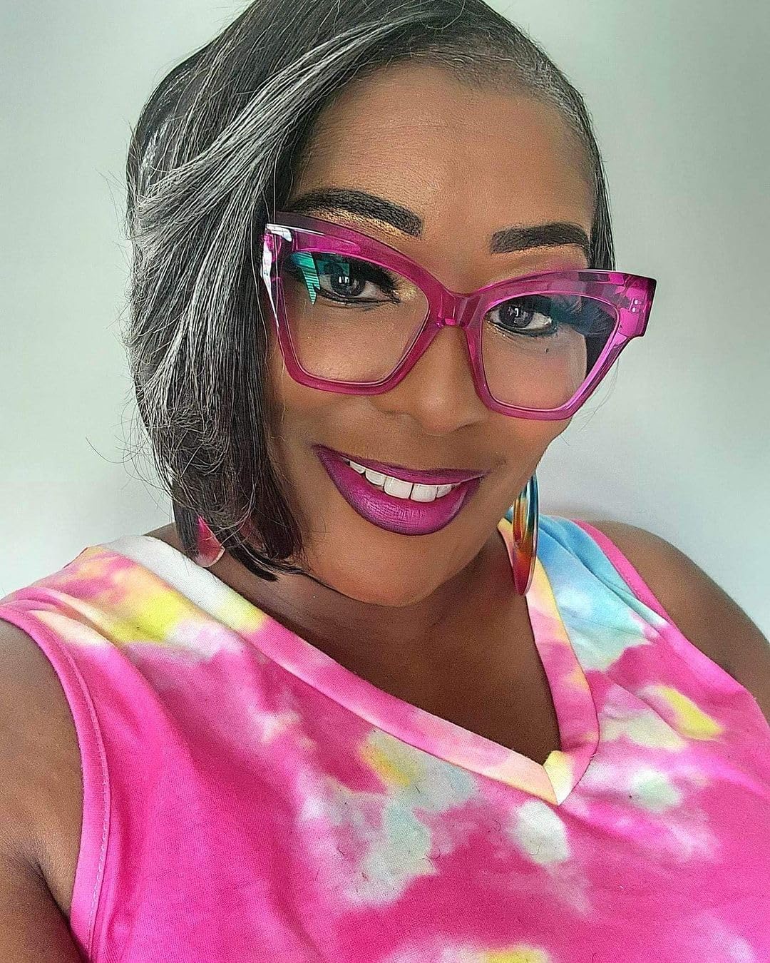 VOOGLAM Gafas de bloqueo de luz azul de ojo de gato para mujer, anti fatiga ocular UV Reginald