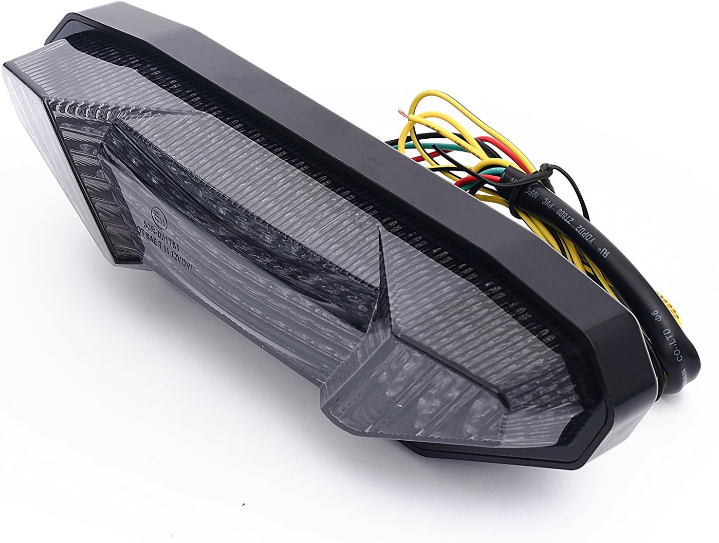 TP – Luz trasera de freno LED de segunda generación para motocicleta, lente ahumada con señal de giro integrada para Yamaha 2017-2020 FZ-10, MT-10,
