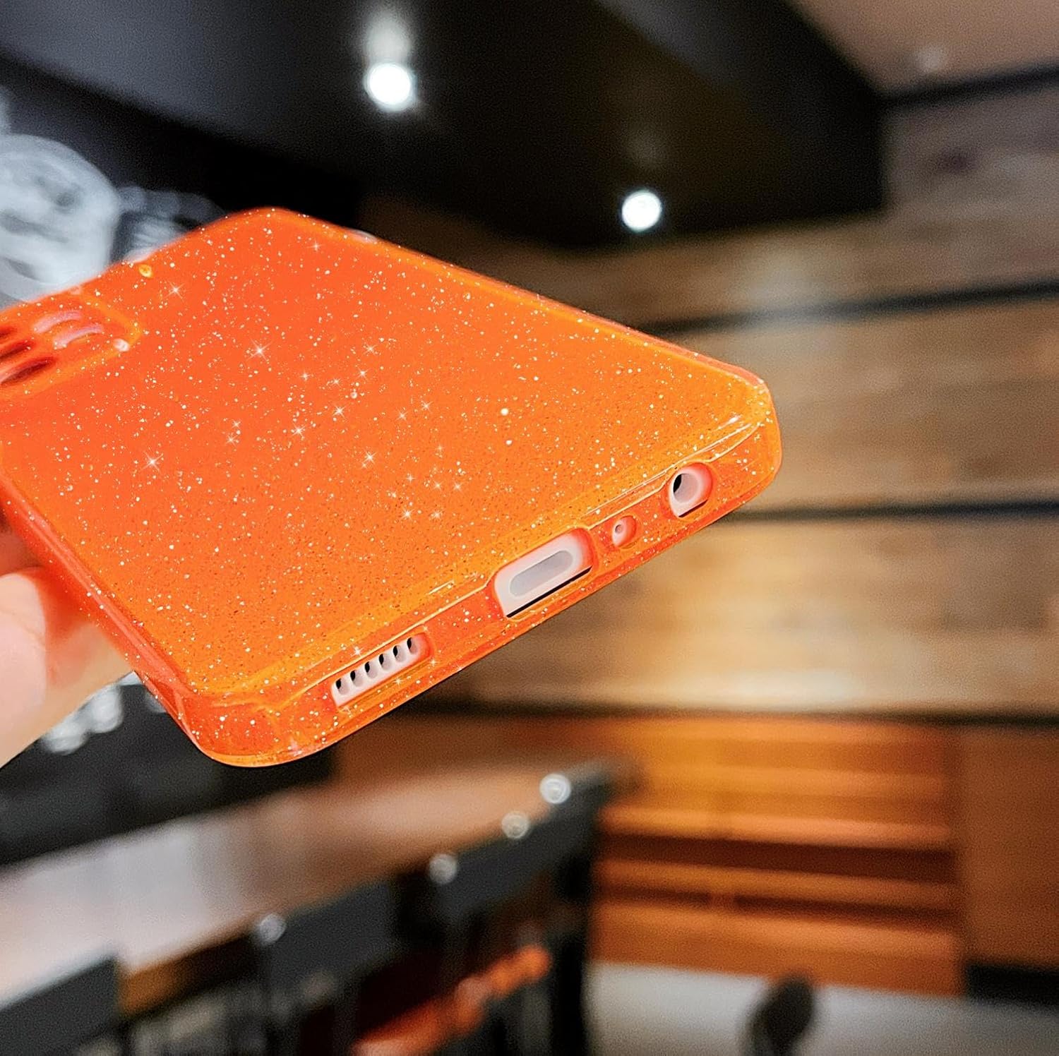 MINSCOSE Funda compatible con Samsung Galaxy A32 5G, bonita funda delgada con purpurina fina, a prueba de golpes, de TPU para mujeres y niñas, para