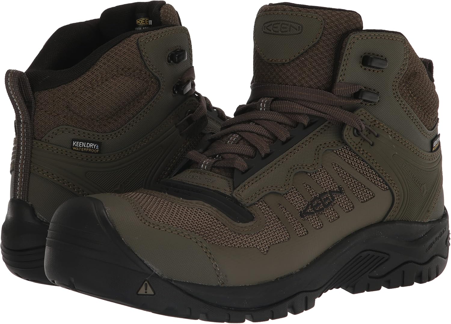 Keen Utility Reno para hombre de altura media, puntera compuesta, flexible, impermeable, atlética