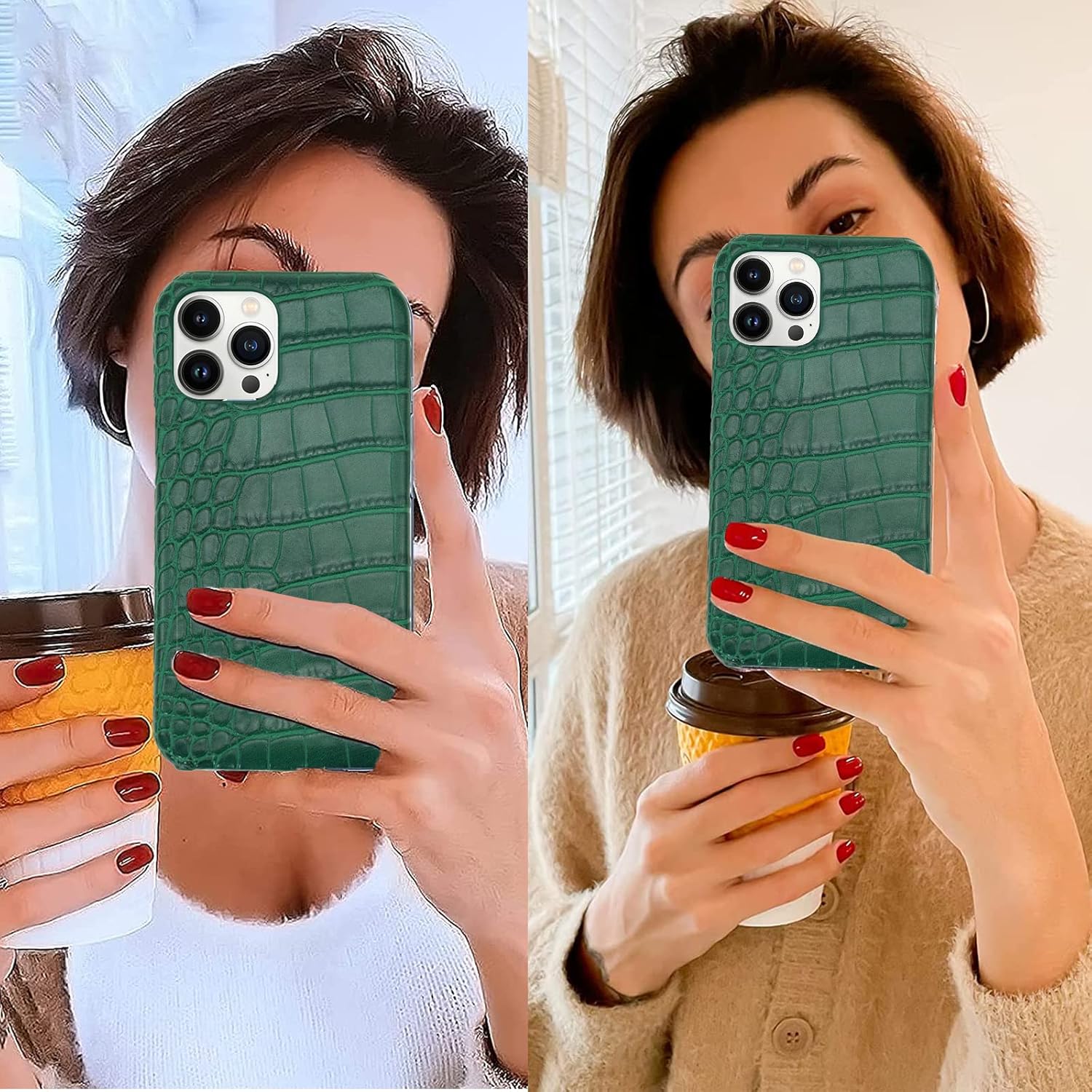 Funda de cuero para iPhone 13 Pro, diseño clásico retro, suave TPU delgado, a prueba de golpes, funda de cuero de diseñador para iPhone 13 Pro, a la