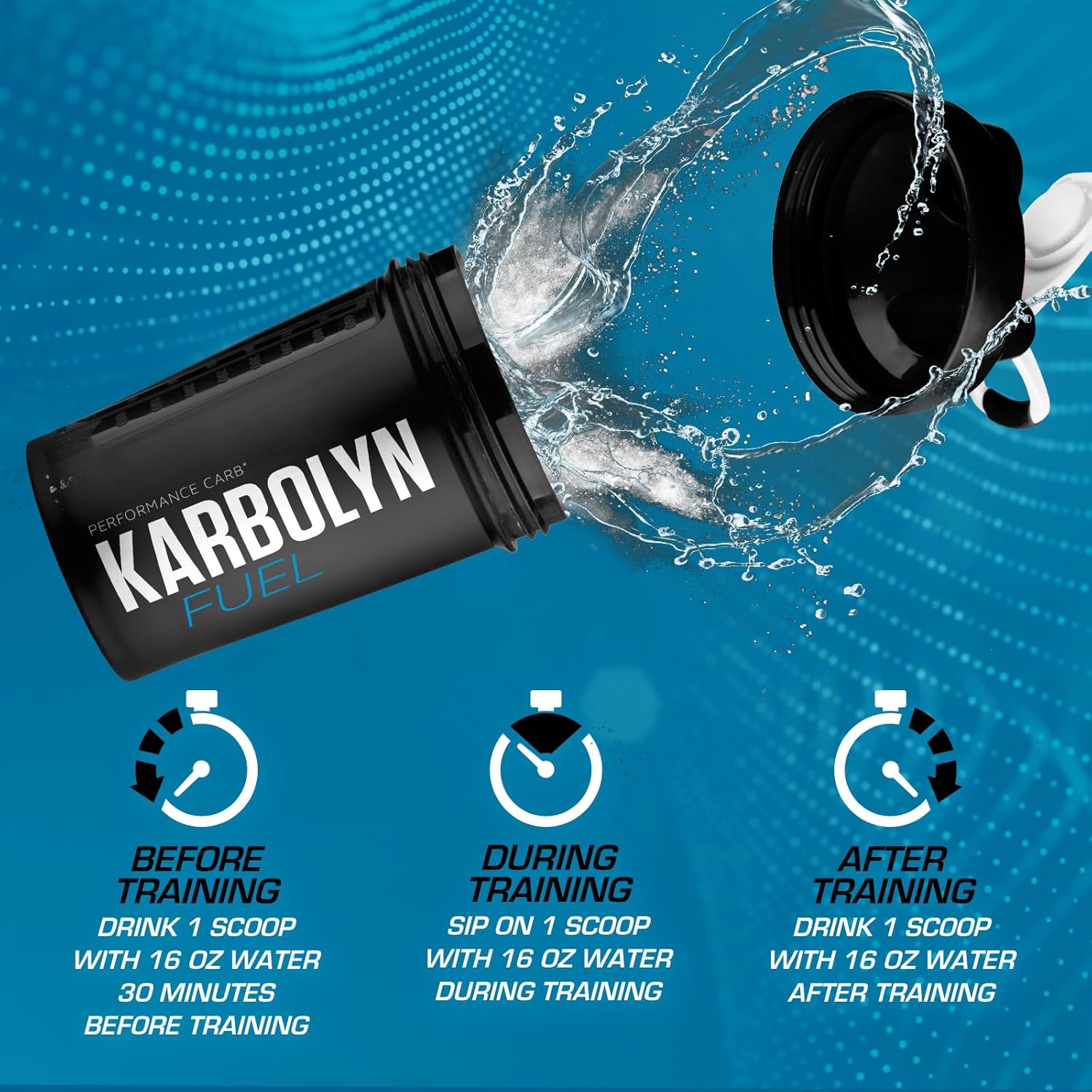 EFX Sports Karbolyn Fuel  Polvo de carbohidratos de absorción rápida  Carga de carbohidratos, energía sostenida, recuperación rápida  Sin