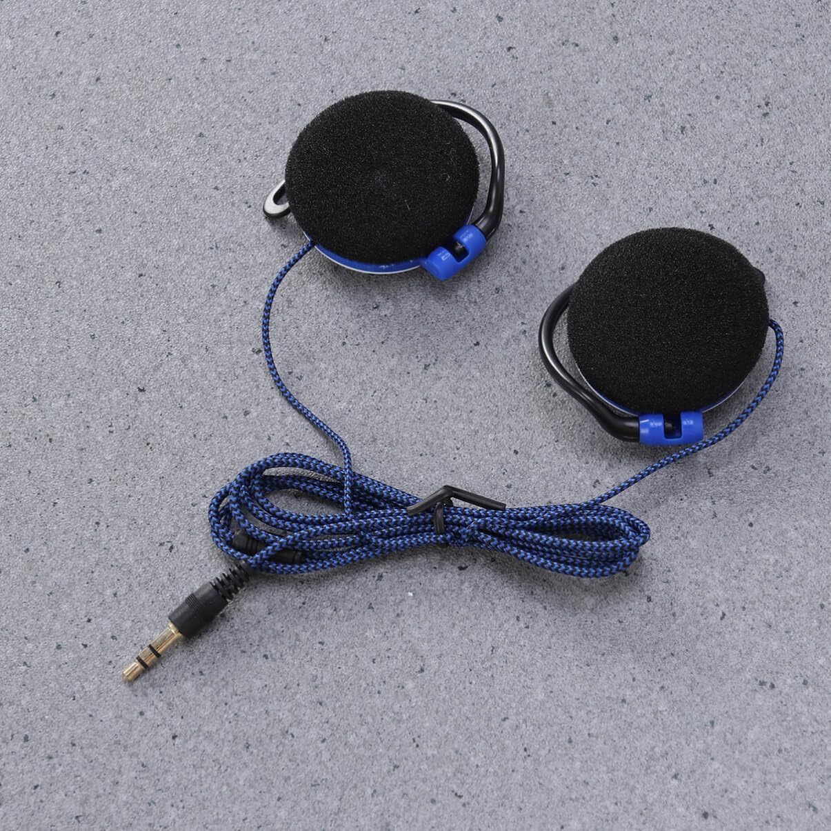 Auriculares de clip – 2 unidades de auriculares de 0.138 in tipo clip auriculares auriculares auriculares estéreo auriculares con cable de clip en