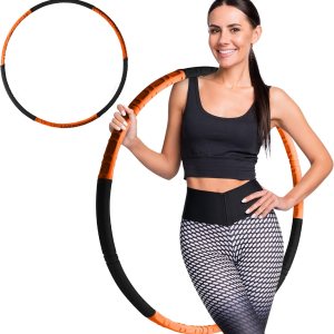 SQUATZ Exercise Hula Hoop for Adults Weight Loss – Weighted Hula Hoop for Workout, Adjustable & Detachable Weighted Hula-Hoop SQUATZ Exercise Hula Hoop for Adults Weight Loss – Weighted Hula Hoop for Workout, Adjustable & Detachable Weighted Hula-Hoop