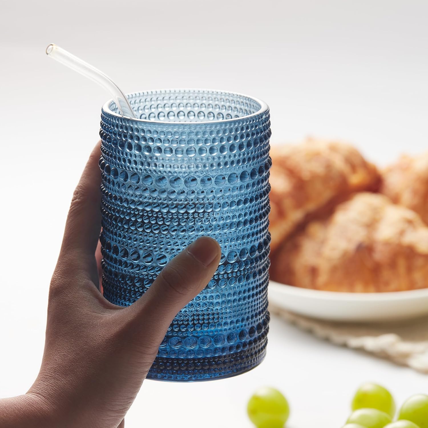 AWWAOOAWW Highball – Juego de vasos de 12 vasos de 14 onzas, juego de cristalería para cerveza, whisky, jugo, cóctel, leche, apto para lavavajillas,