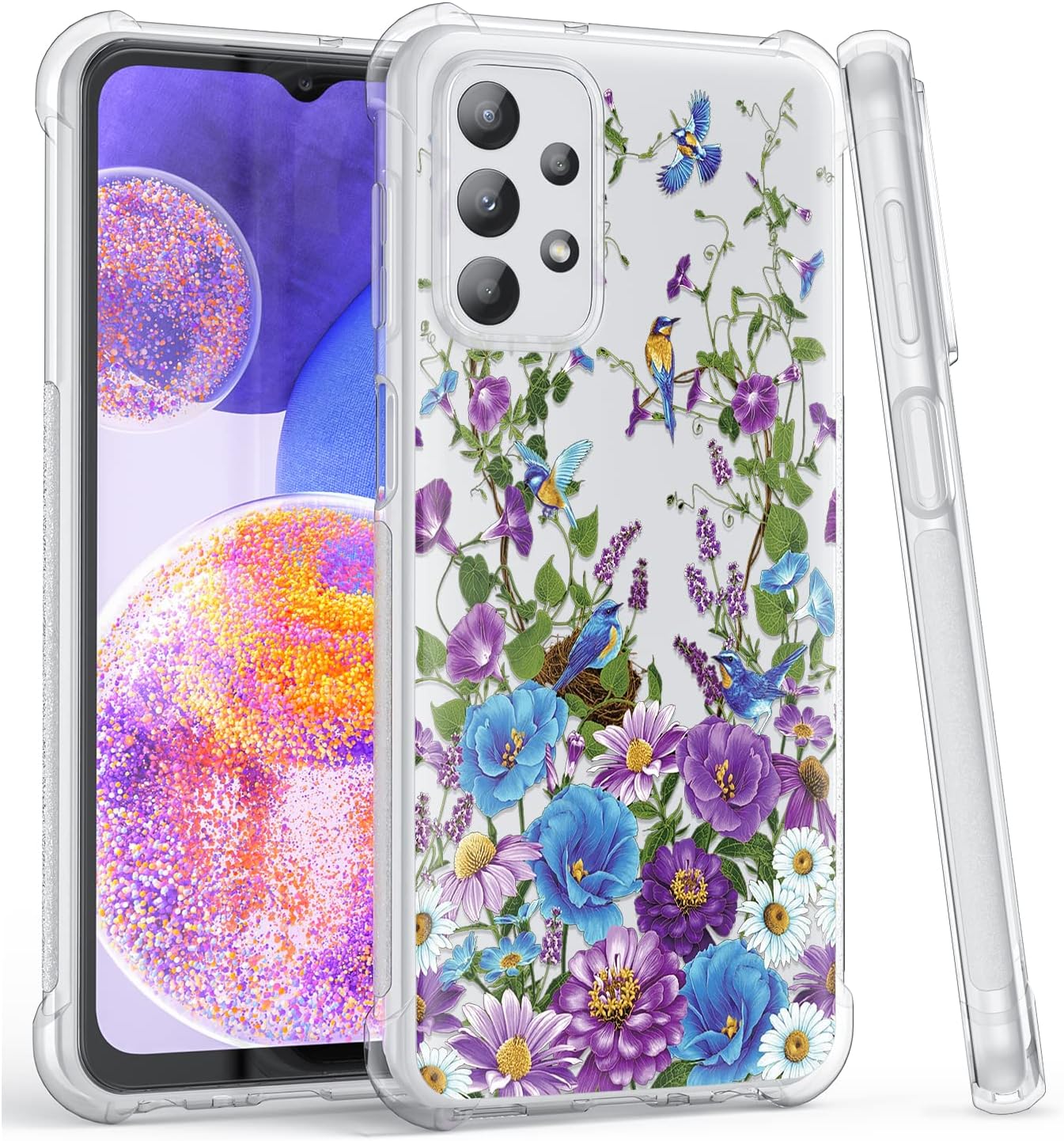 FEXION – Funda compatible con Samsung Galaxy A23, funda para Galaxy A23 0.18 oz, delgada, suave, a prueba de golpes, funda para teléfono Samsung