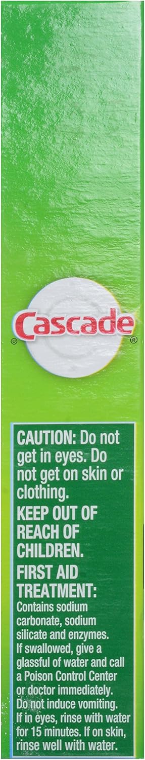 Cascade Detergente en polvo para lavavajillas, aroma fresco, 45 onzas