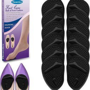 6 pares de almohadillas metatarsianas para talones de bolas de gel de pies para mujeres, almohadillas adhesivas invisibles para el antepié, inserto 6 pares de almohadillas metatarsianas para talones de bolas de gel de pies para mujeres, almohadillas adhesivas invisibles para el antepié, inserto
