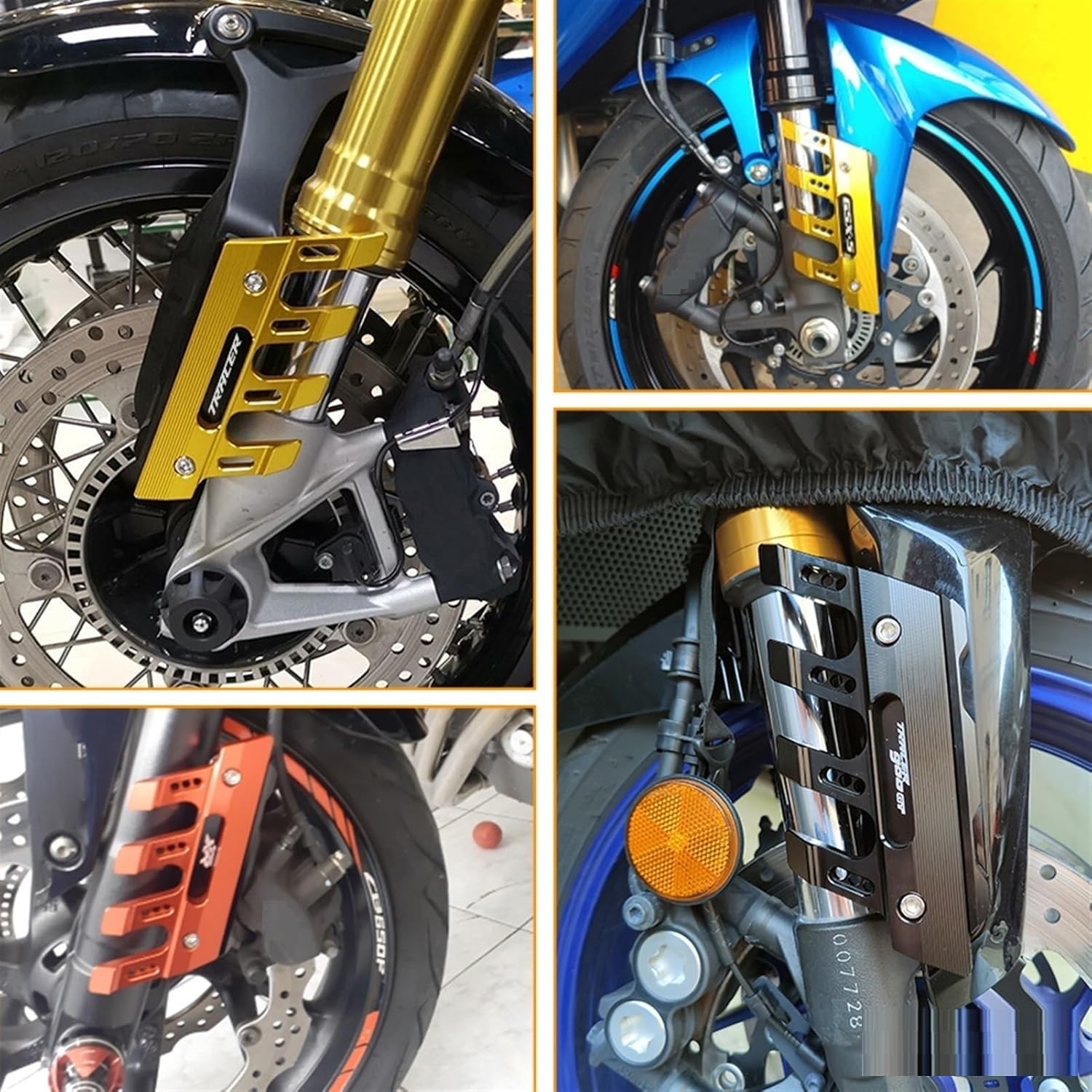 Para Kawasaki para VERSYS 1000 650 Protector lateral de caída de motocicleta Protector de horquilla delantera Protector de guardabarros delantero