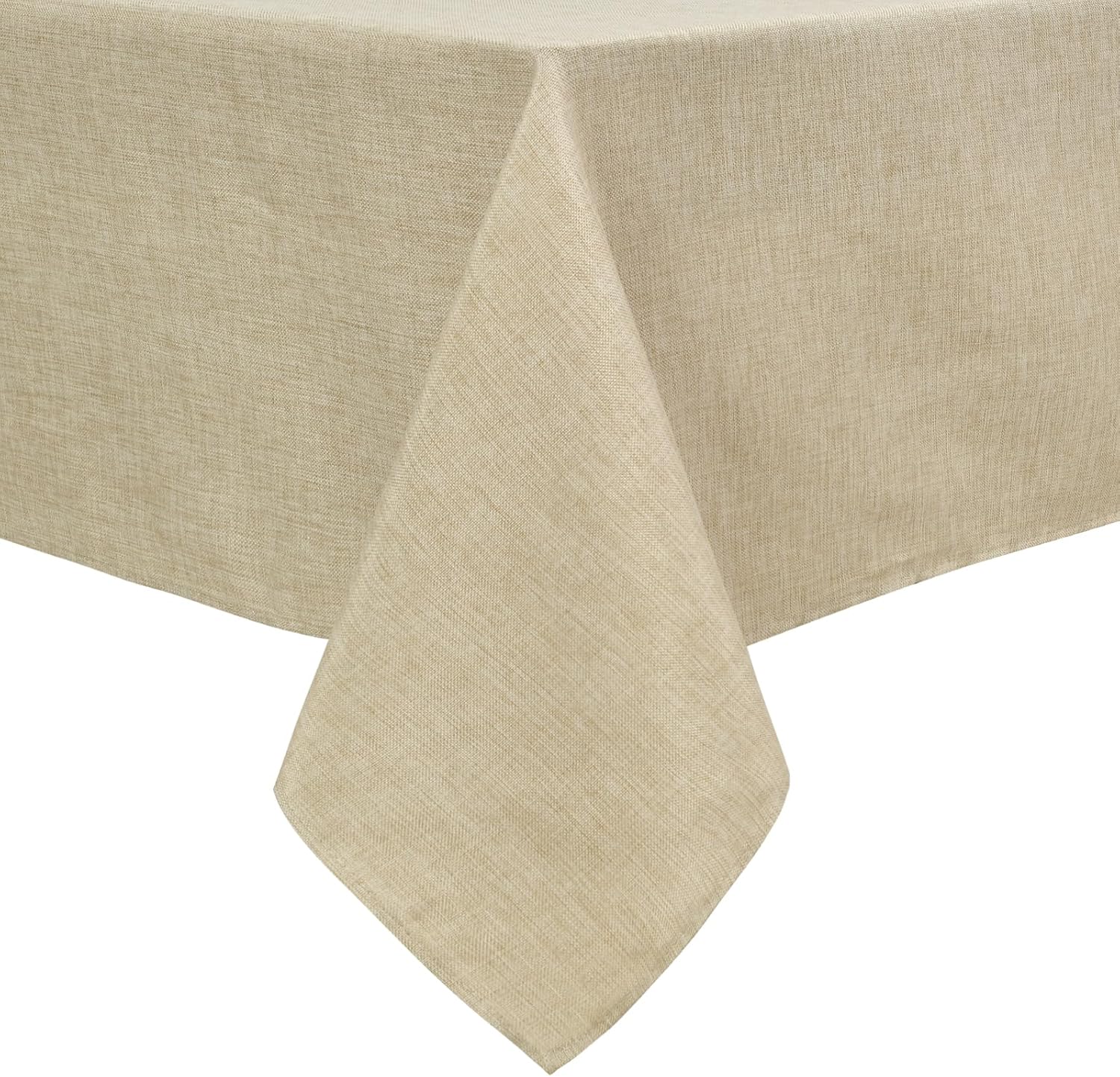 Hiasan – Mantel rectangular de lino sintético – Mantel lavable resistente a las arrugas y a las manchas, para mesa de cocina o comedor, para cenas y
