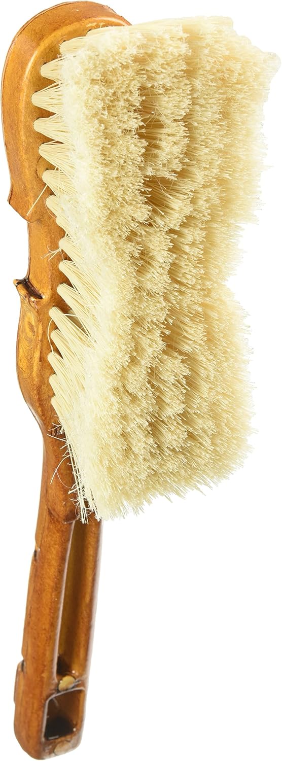 Uniware Juego de pinceles únicos con forma de recogedor y violín, beige, hecho en Italia, 1 juego