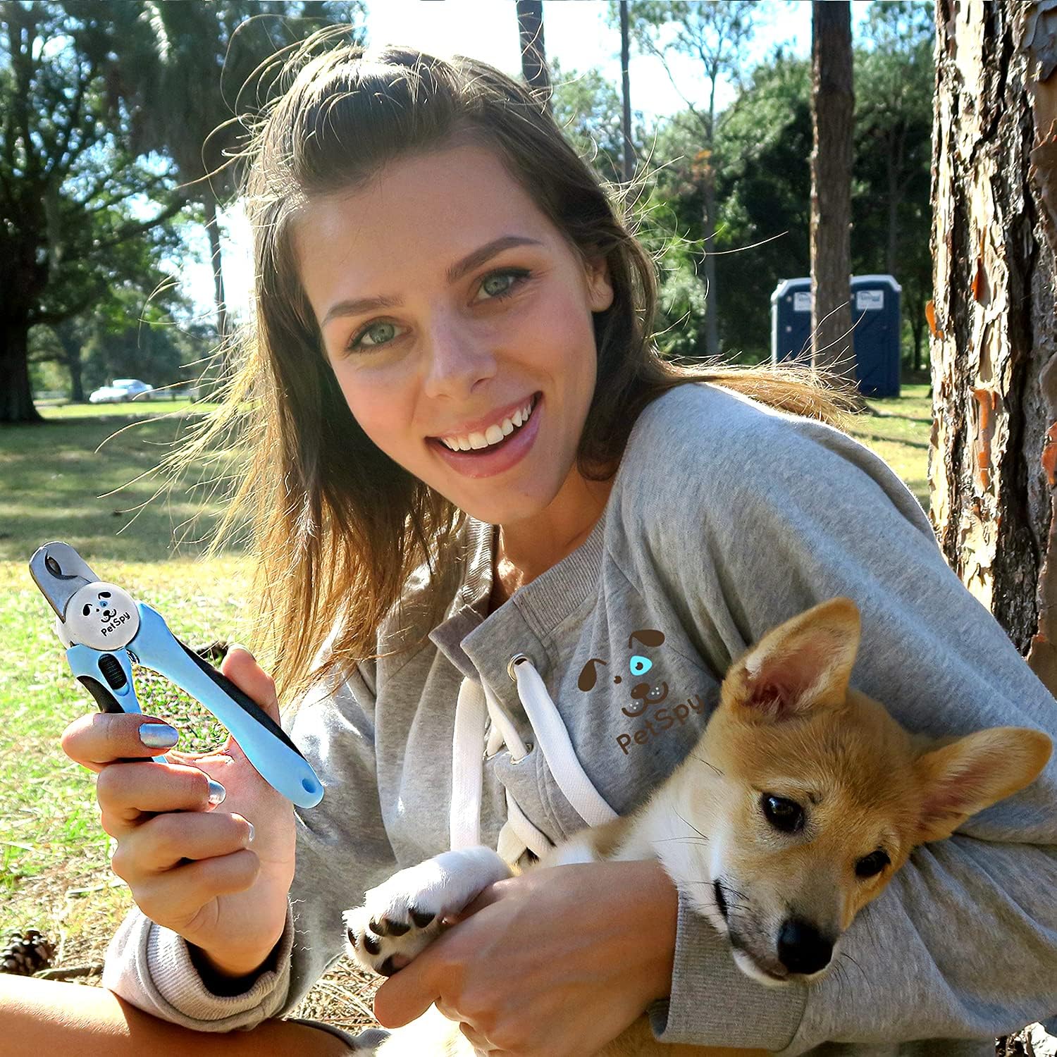 PetSpy El mejor cortaúñas y recortador de uñas para perros con sensor rápido, cuchillas afiladas, protector de seguridad para evitar cortes
