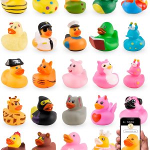 Jeep Ducks for Ducking Patos surtidos para Jeeps 25 piezas de 2 pulgadas de patos de goma Jeep Ducking Más la aplicación móvil oficial Duck Duck Jeep Ducks for Ducking Patos surtidos para Jeeps 25 piezas de 2 pulgadas de patos de goma Jeep Ducking Más la aplicación móvil oficial Duck Duck