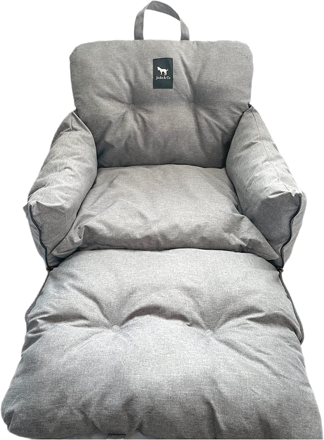 JACKO & CO – Asiento de coche para perros de alta calidad y asiento elevador para mascotas pequeñas y medianas de menos de 30 libras, cachorros,