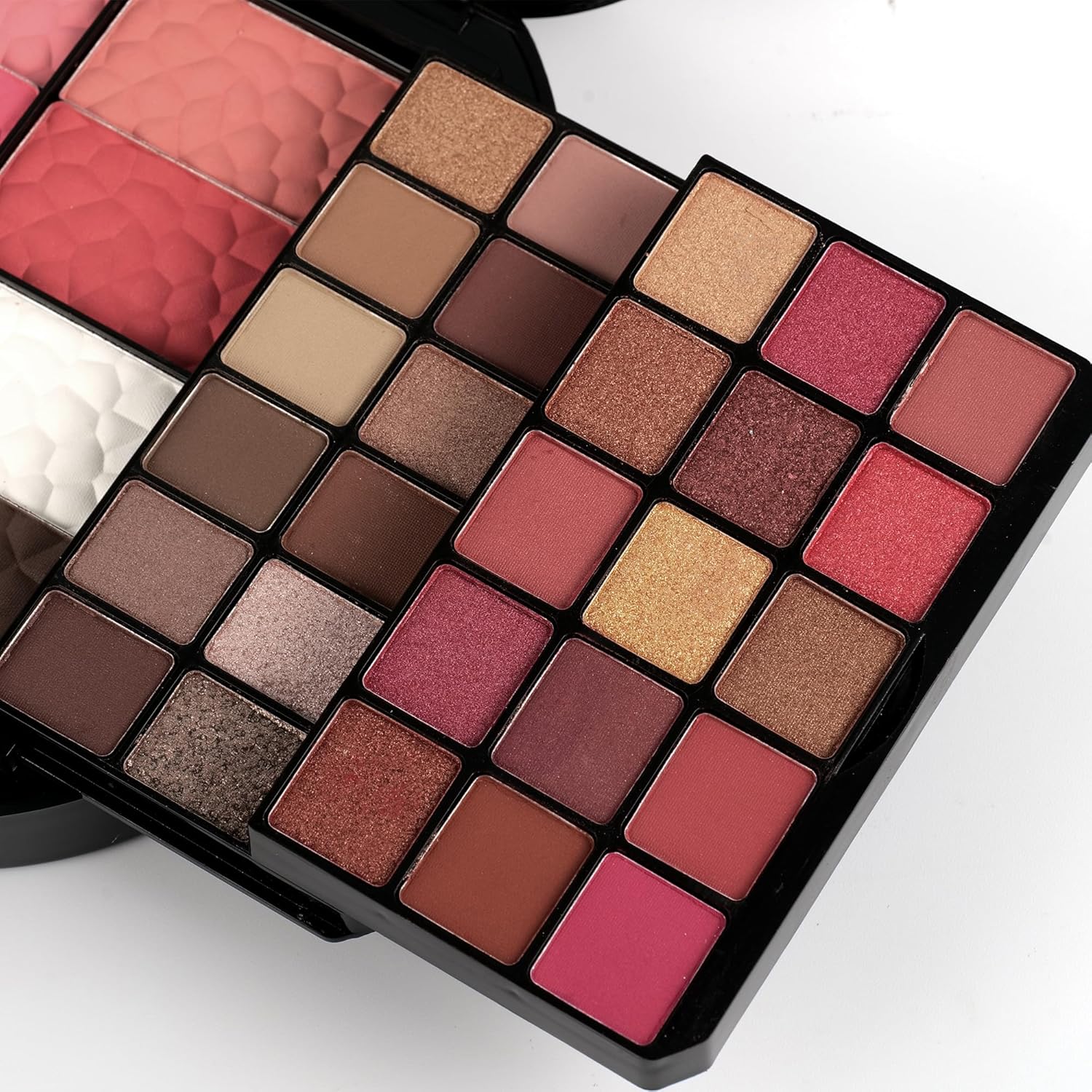 Kit de maquillaje cosmético de 64 colores para adolescentes, kits de maquillaje para niñas, paleta de maquillaje, sombra de ojos, espejo de