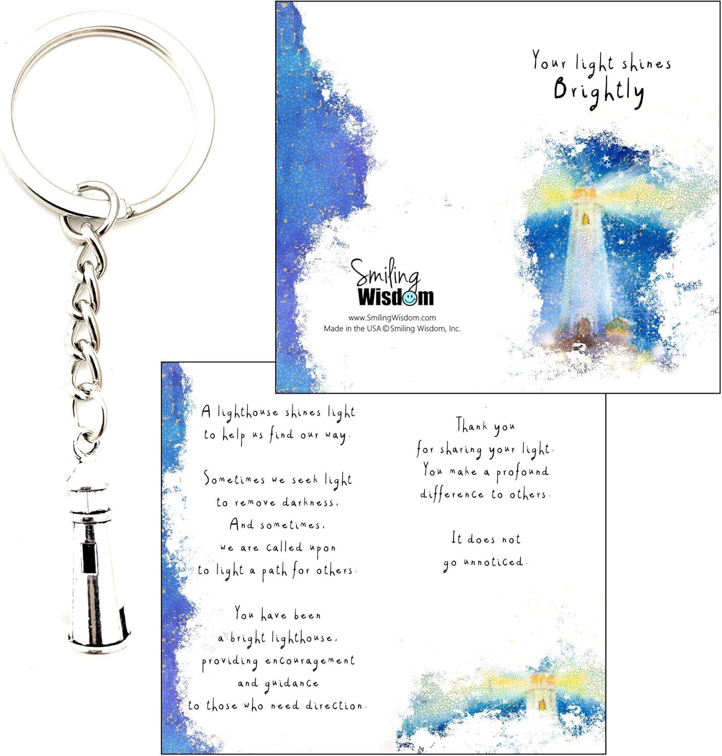 Smiling Wisdom – 20 regalos a granel – Mini tarjetas de felicitación de agradecimiento para empleados y juegos de regalo de recuerdo – 60 piezas