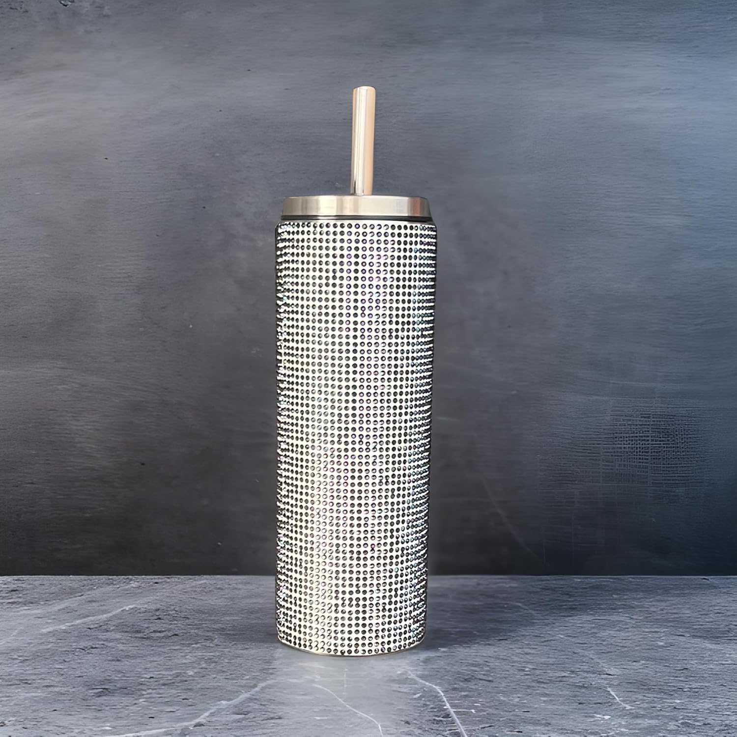 Vaso de diamon, botellas de agua para mujer, vasos de diamantes de imitación, botella brillante de diamantes de imitación con botellas de agua con
