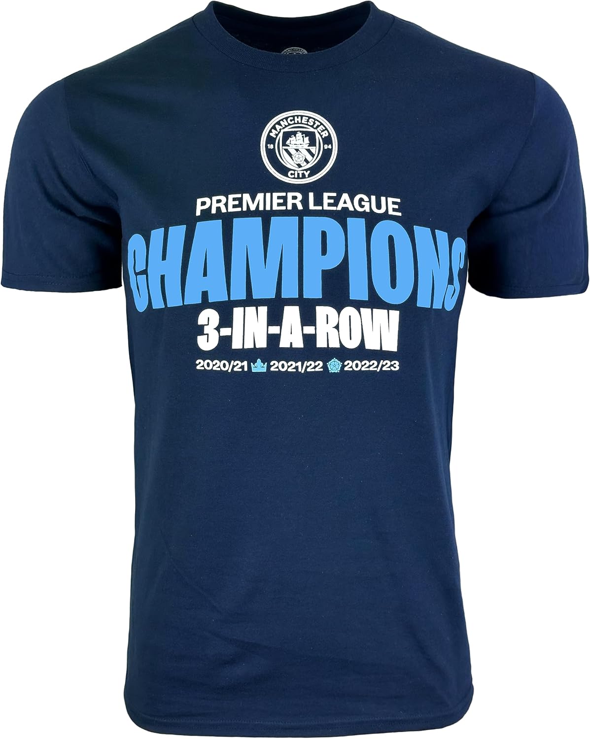 Camiseta Manchester City para hombre, camiseta de manga corta con licencia M. City Champions