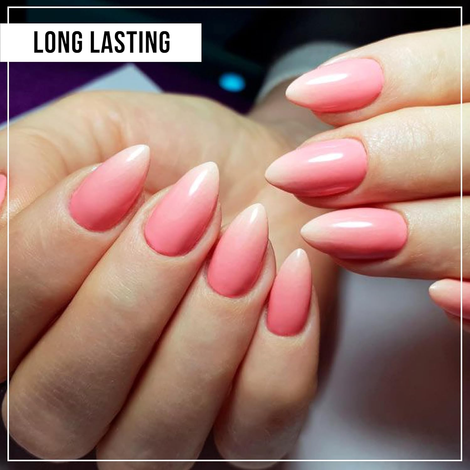 Nail Gel-X – Juego de puntas cortas de aguja natural NeVi USA de calidad premium, 600 puntas en 12 tamaños, kit completo de extensión de uñas de