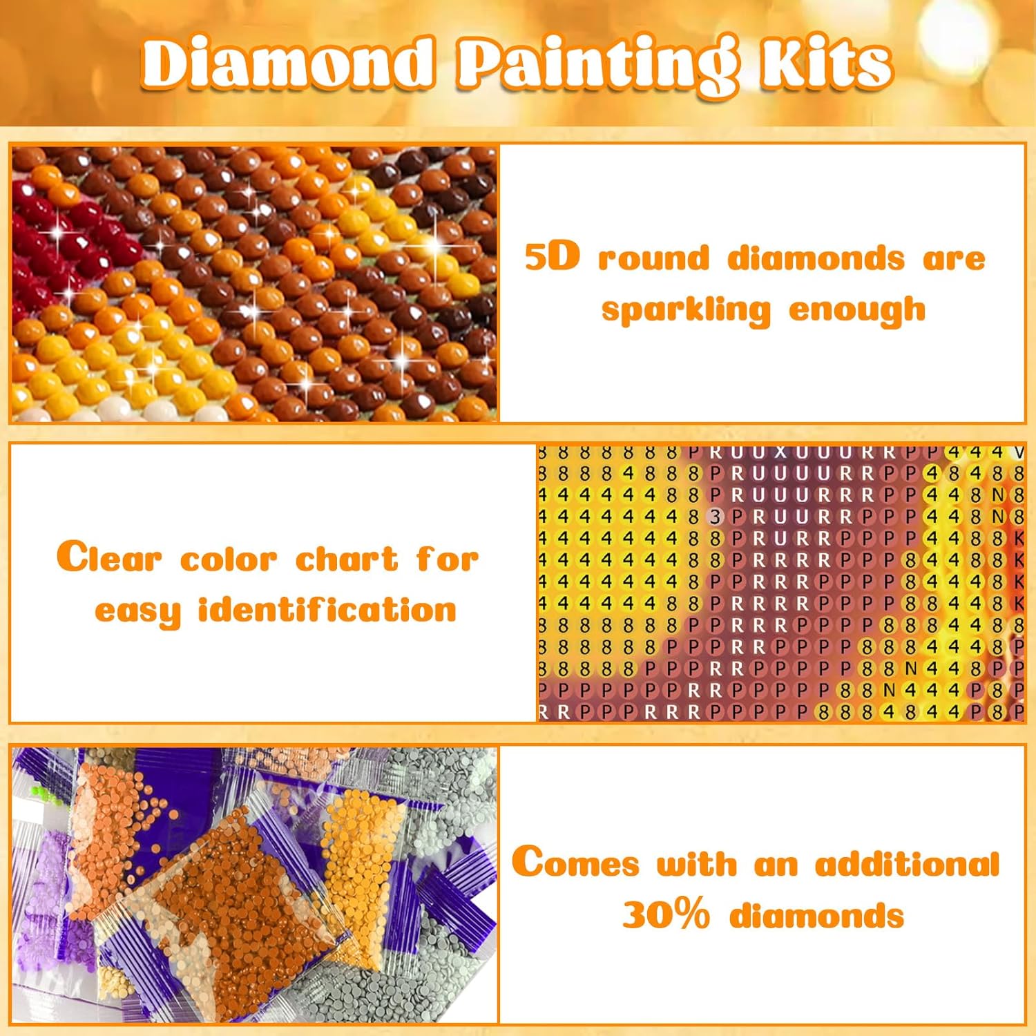 RICUVED Kits de arte de diamantes para adultos, kits de arte de diamantes de Navidad, arte de diamantes de pingüino, arte de diamantes de animales,