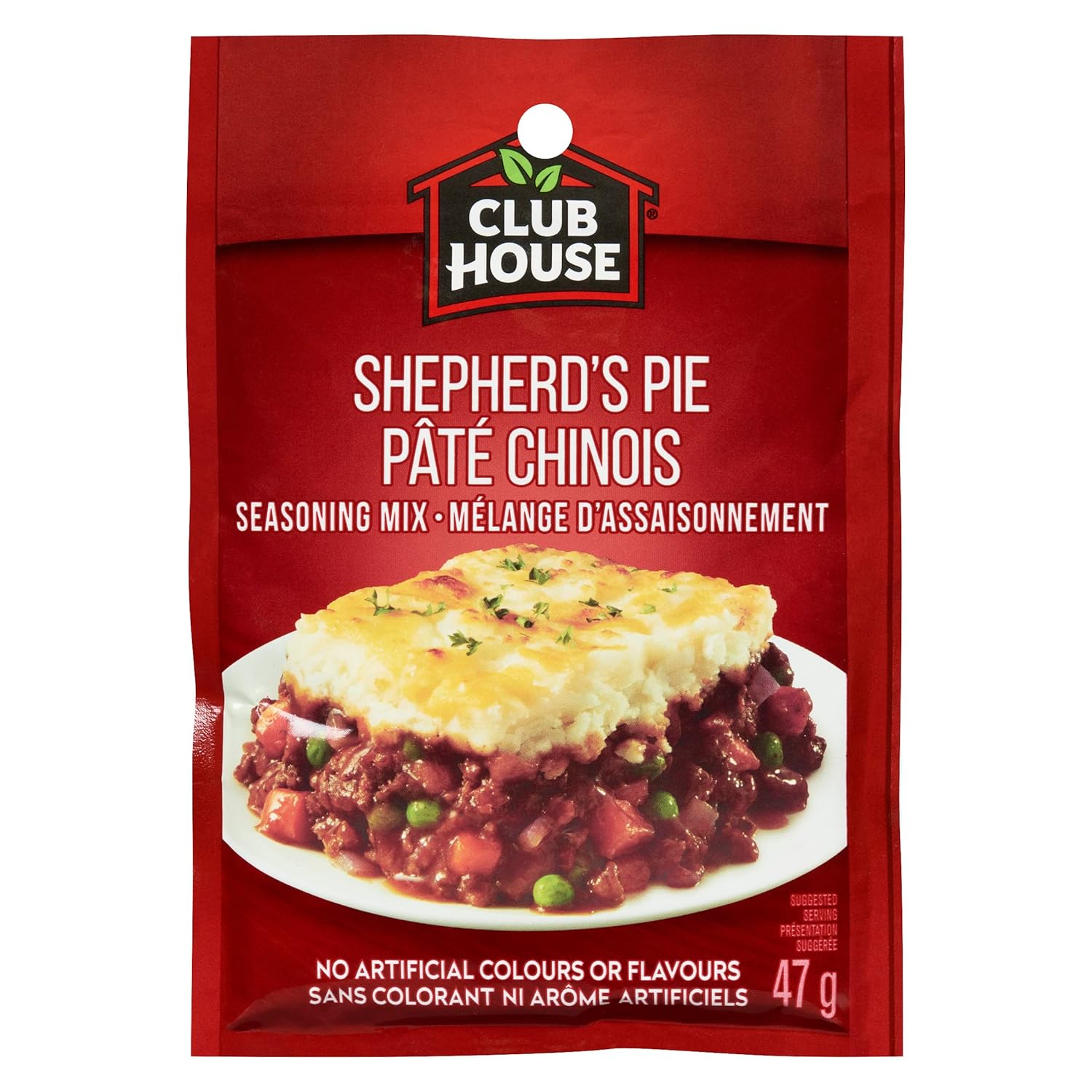 Club House Mezcla de condimentos para pastel de pastor, 1.66 oz1.7 onzas, importado de Canadá)
