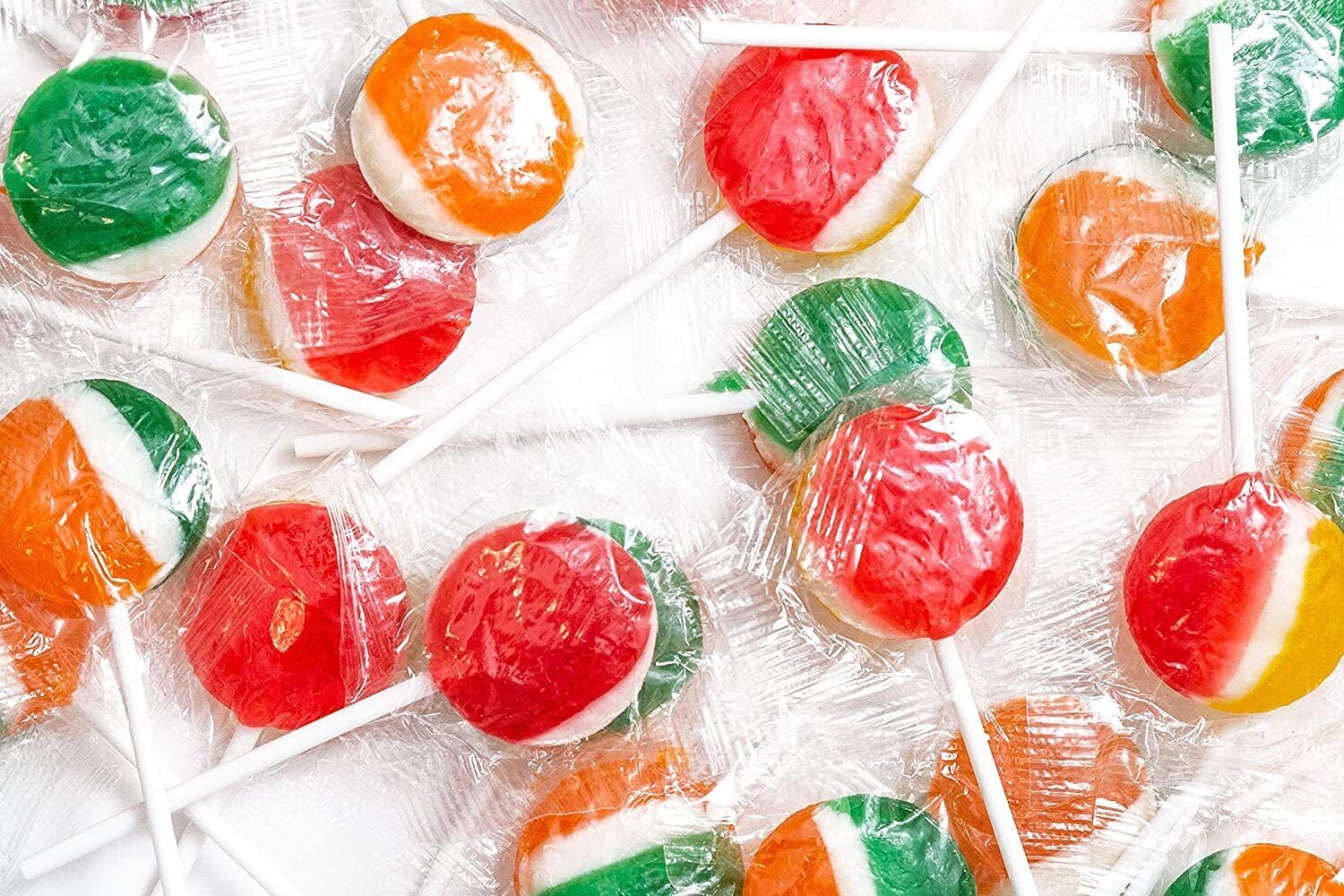 Paletas clásicas  5 libras, aproximadamente 300 piezas  Chupones y paletas para niños  Paletas redondas planas envueltas individualmente  Ventosas