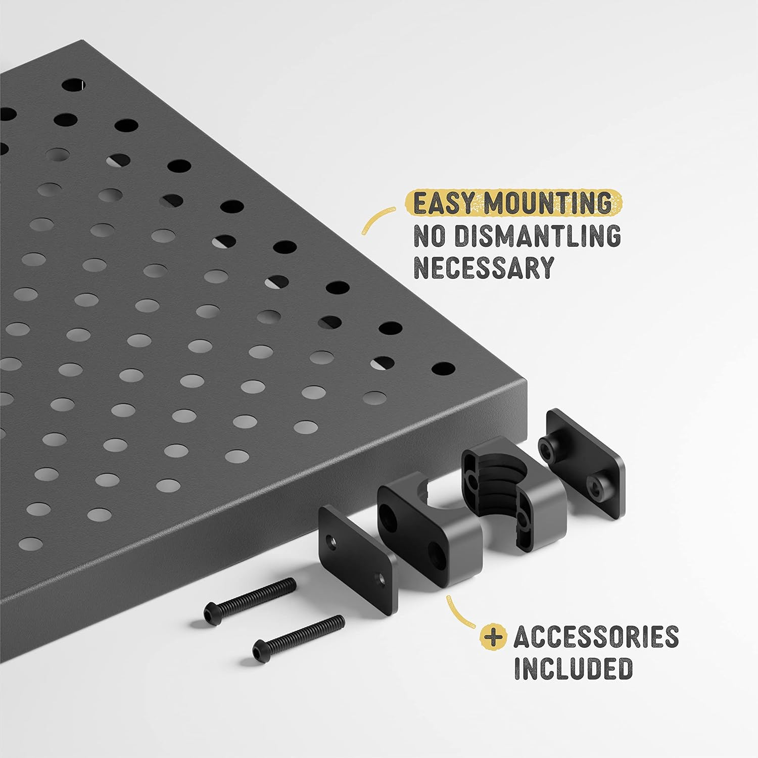 pamo Estantes de metal negro para riel de ropa de tubería industrial, estante de ropa montado en la pared compatible con todos los productos,