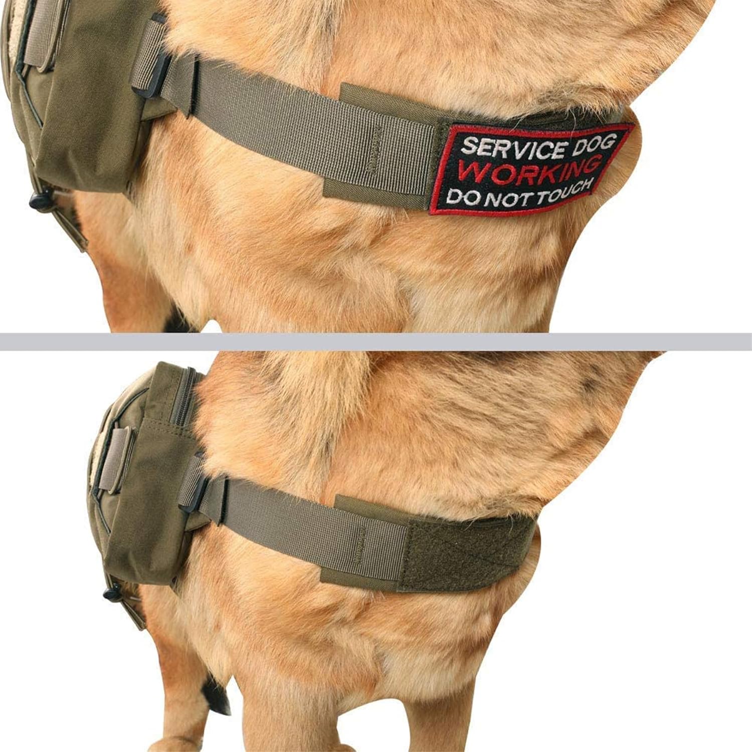 EXCELLENT ELITE SPANKER Paquete de mochila para perros, mochila para camping, senderismo, perro mediano y grande con 2 bolsillos laterales