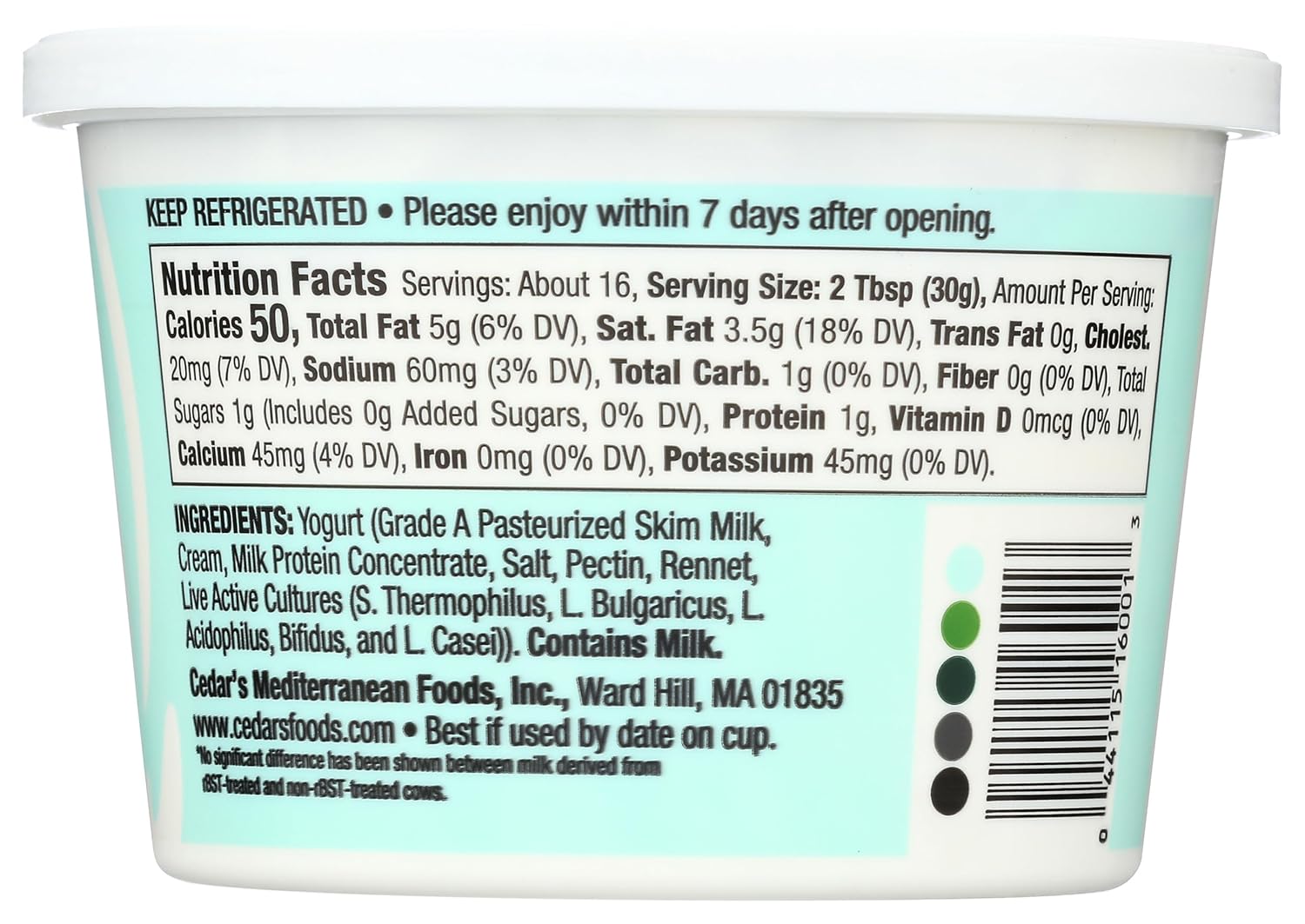 Cedar’s Alimentos Labne, 16 oz