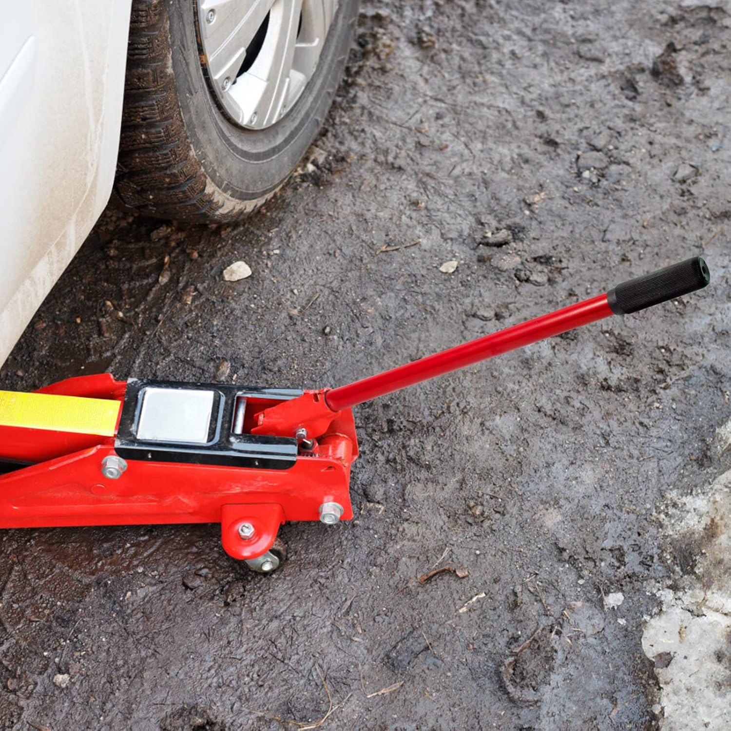 2.5 ton Horizontal Hydraulic Jack Handle Jack Pole Lever Automotive car Jack Accessorie (Red)