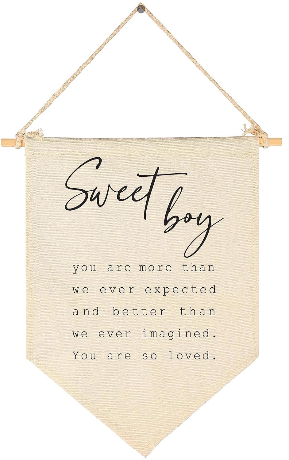 Cartel de regalo de Sweet Boy-Baby Shower Flag Decor Regalos para niños, bebés, recién nacidos, letrero de pared, regalos para guardería, habitación