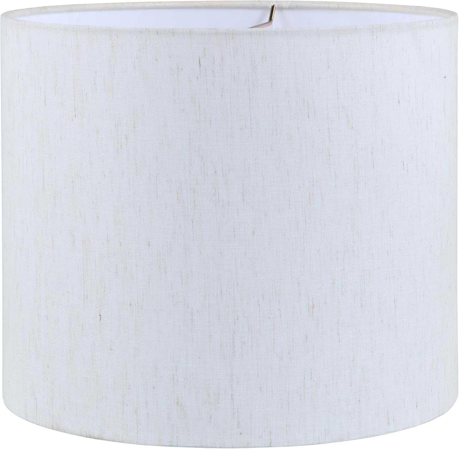 Aspen Creative 31619 Pantalla de lámpara de construcción de araña con forma de tambor de transición en blanco roto (12 x 12 x 10 pulgadas)