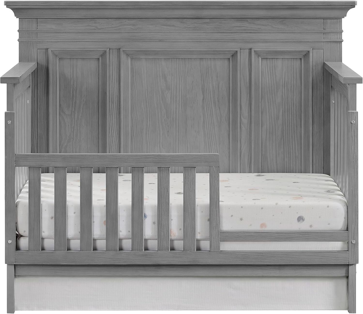 Oxford Baby Weston – Kit de conversión de riel de protección de cuna a cama infantil, gris oscuro, certificado Green Guard Gold