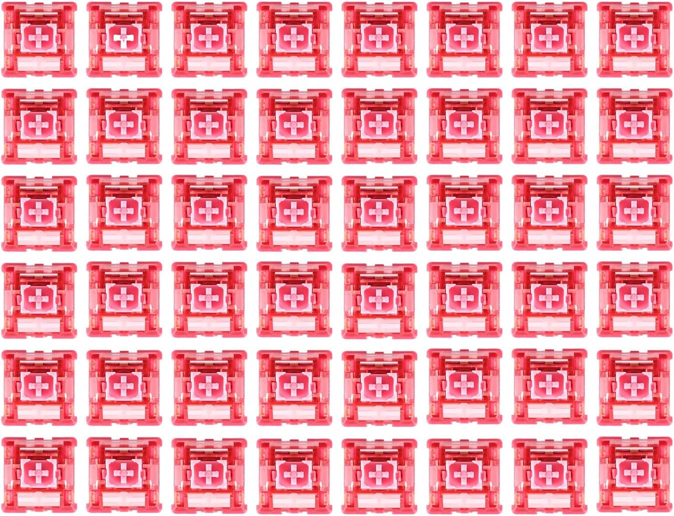 Ranked RS-1 Pro Interruptores mecánicos para teclados mecánicos de juegos  Montaje en PCB de 5 pines  Pre lubricado  Lineal silencioso 53cN por