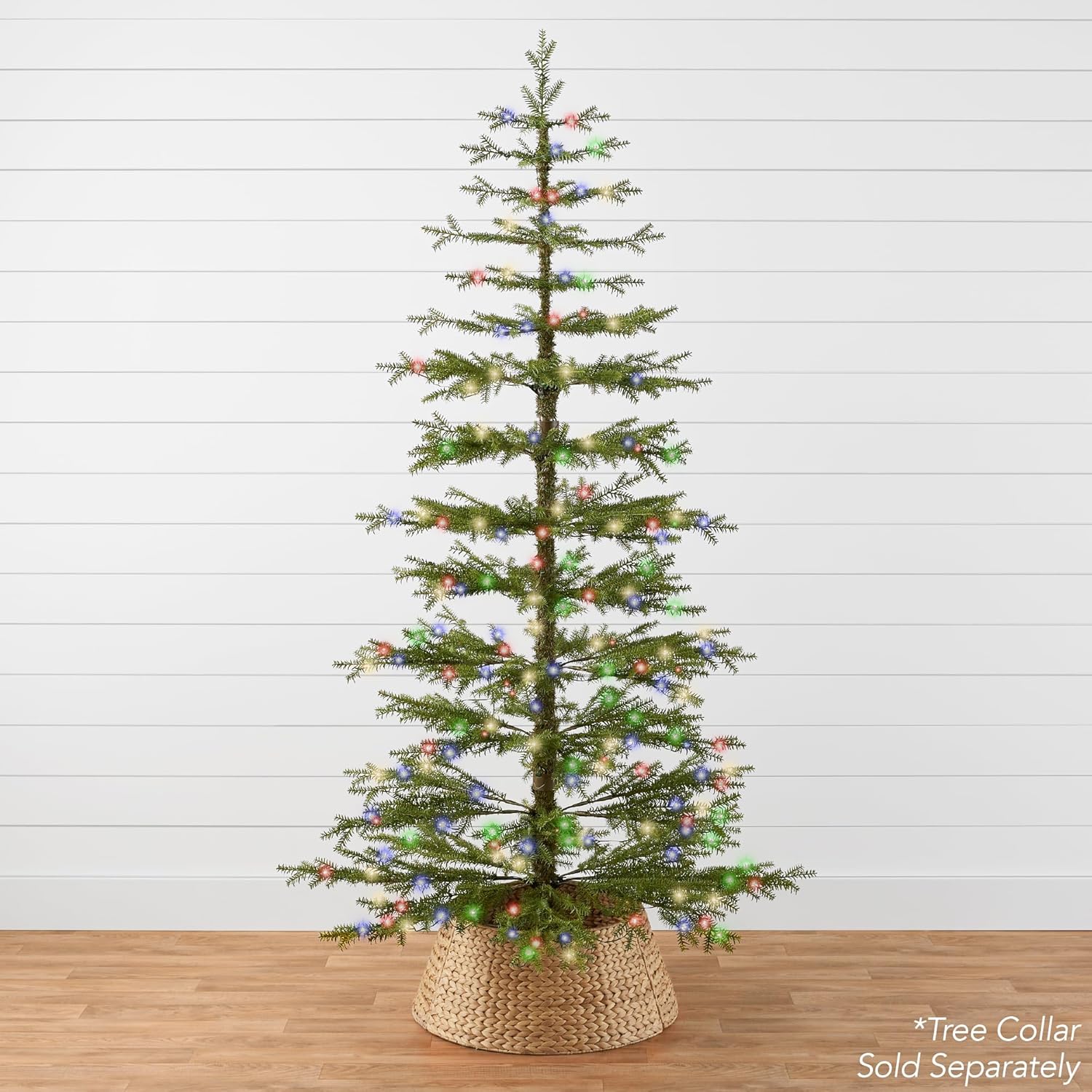 Best Choice Products Árbol de Navidad preiluminado de 6 pies, decoración navideña de pino artificial con 880 puntas de rama, 200 luces LED