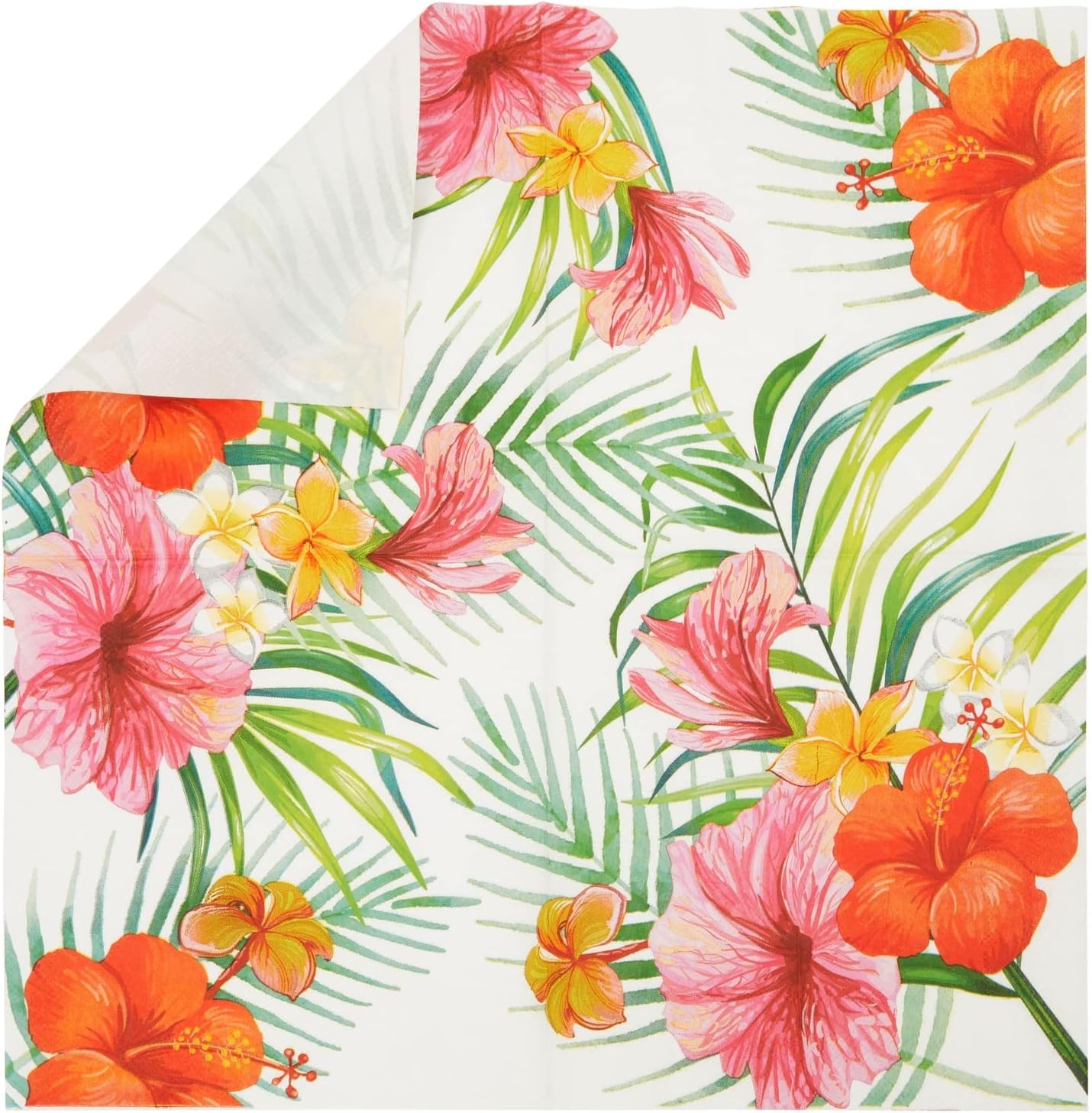 BLUE PANDA 144 piezas Tropical Luau Party Supplies, juego de vajilla hawaiana con platos, servilletas, tazas y cubiertos (sirve 24)