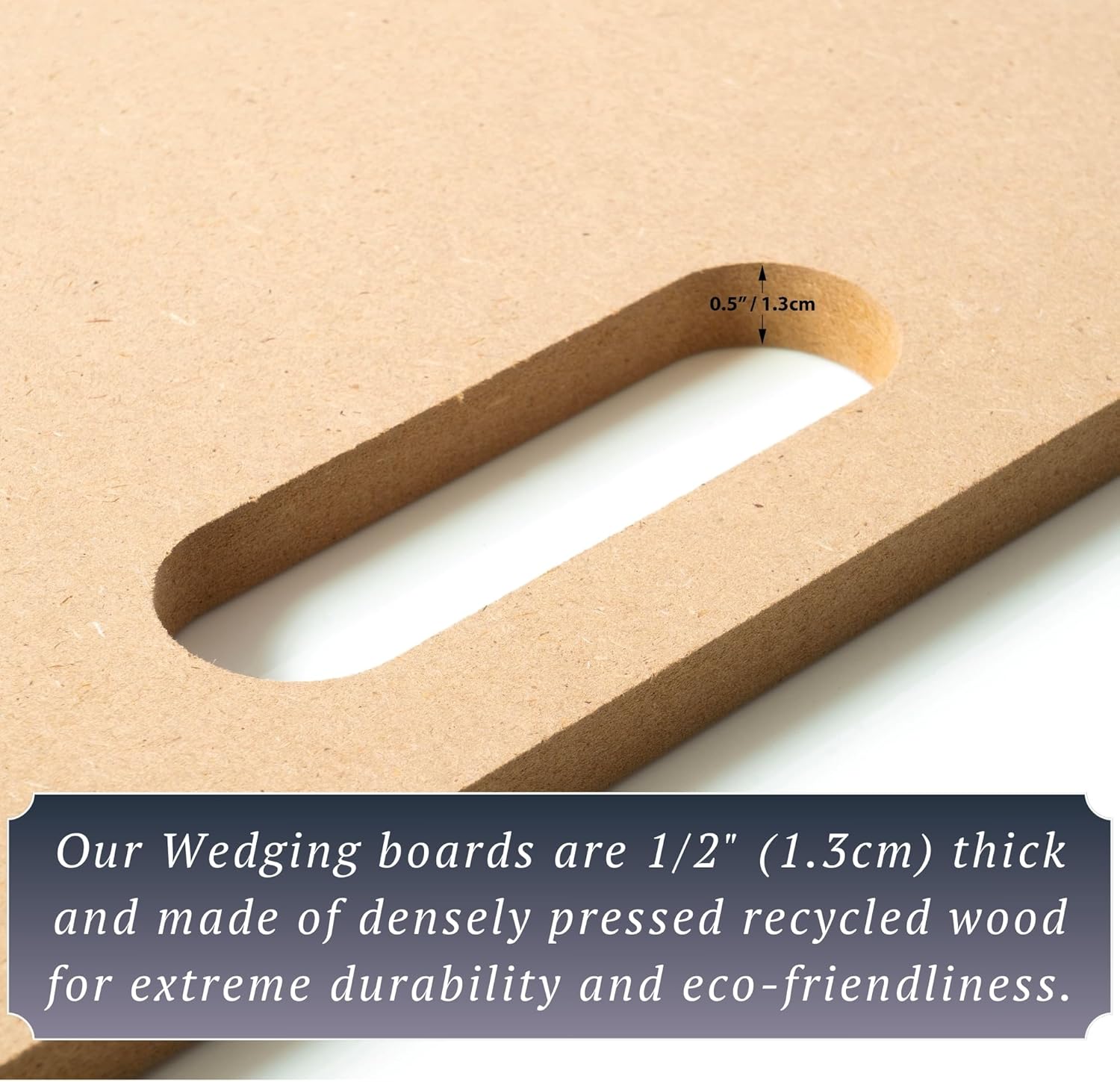 Wedging Board – Herramienta de cerámica de arcilla con mango integrado, tapete de madera para cerámica, modelado, artes y manualidades, completo con