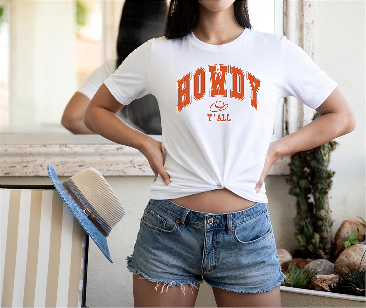 Howdy Yall Parches Adhesivos Adhesivos Apliques Letras para Camisetas Ropa de Tela  Western