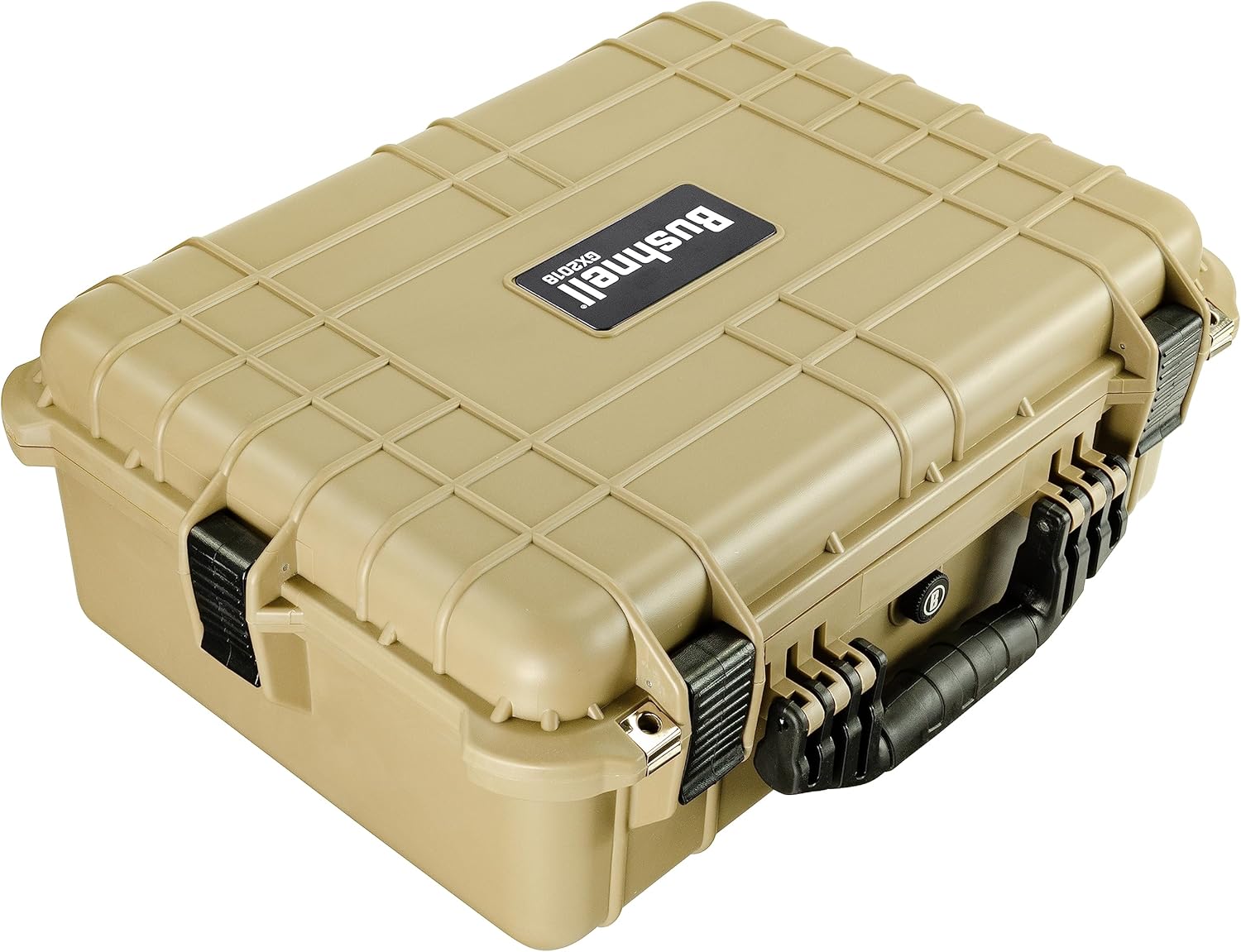 Bushnell Funda rígida impermeable grande de 20 pulgadas para binoculares, óptica, equipos, a prueba de golpes y listo para la TSA (bronceado)